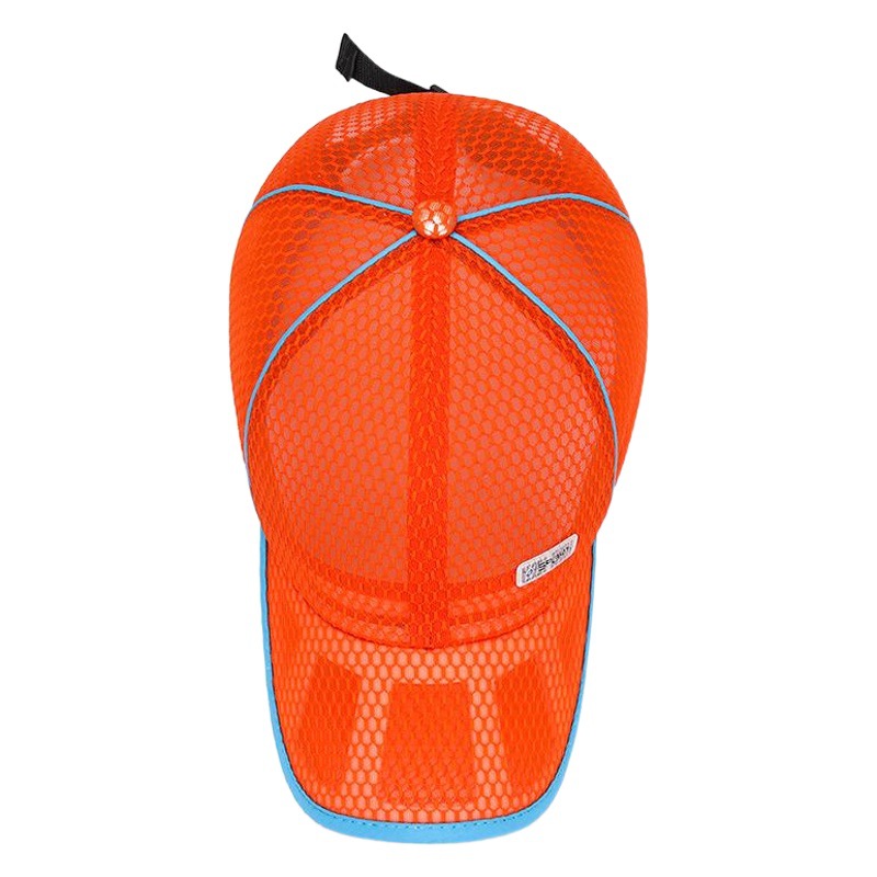 Zhenyueqi Zhongda Children's Summer Full-Net Hollow Eaves Sports Sunshade Hat School Primary School Students' Activities Sunscreen Hat