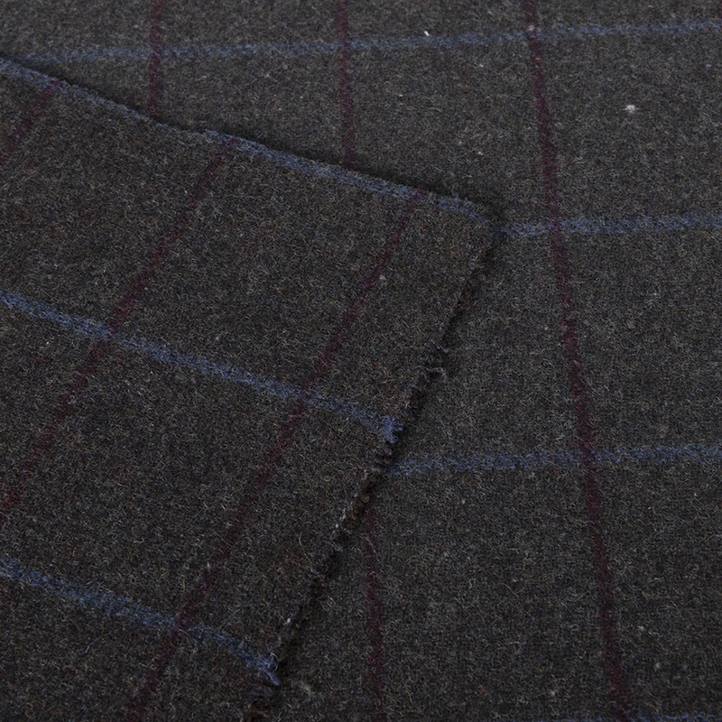 Picture of Wholesale 30 Wool Mark Plaid Fabric Wool Plaid Woolen Outwear Clothing Outwear Woolen Wool Polyester Fabric