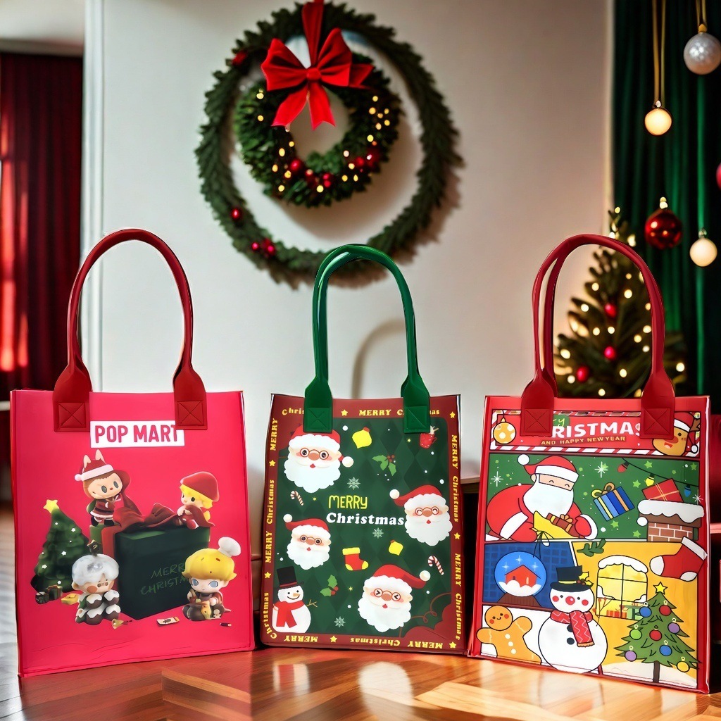 Christmas gift bag Christmas Eve Christmas fruit gift box Christmas Eve gift bag children's candy tote bag gift box