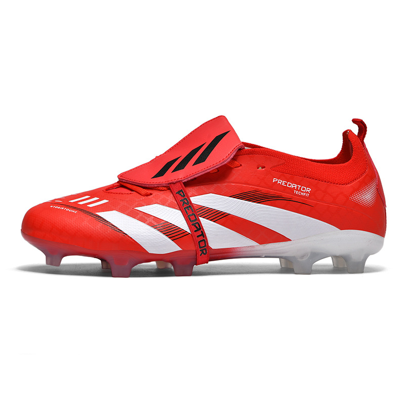 2025 new cross-border male and female teenagers breathable long broken nails explosion football shoes non-slip indoor lawn training shoes