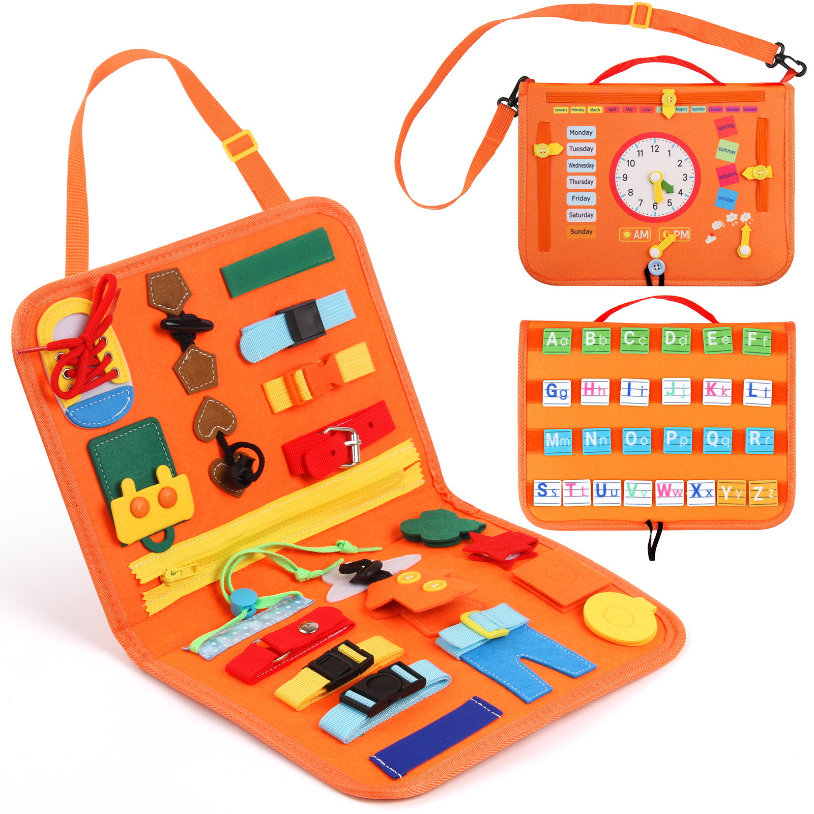 Picture of Cross-border foreign trade felt learning board Montessori early education board busy board children's quiet book cloth book in stock wholesale factory