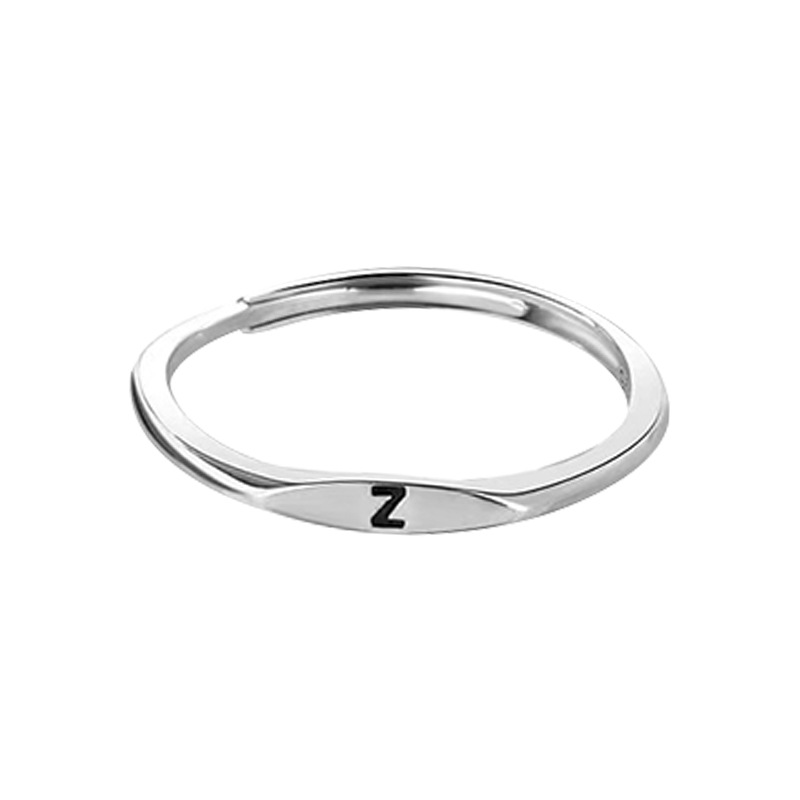 Picture of Lan zhi letter simple Joker explosion new hand jewelry women 925 silver ring does not fade niche design wholesale