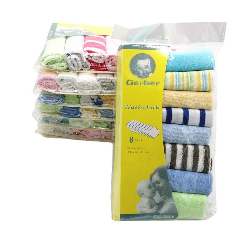 Picture of Foreign trade cross-border small square baby saliva towel small towel baby handkerchief milk towel 8 baby supplies