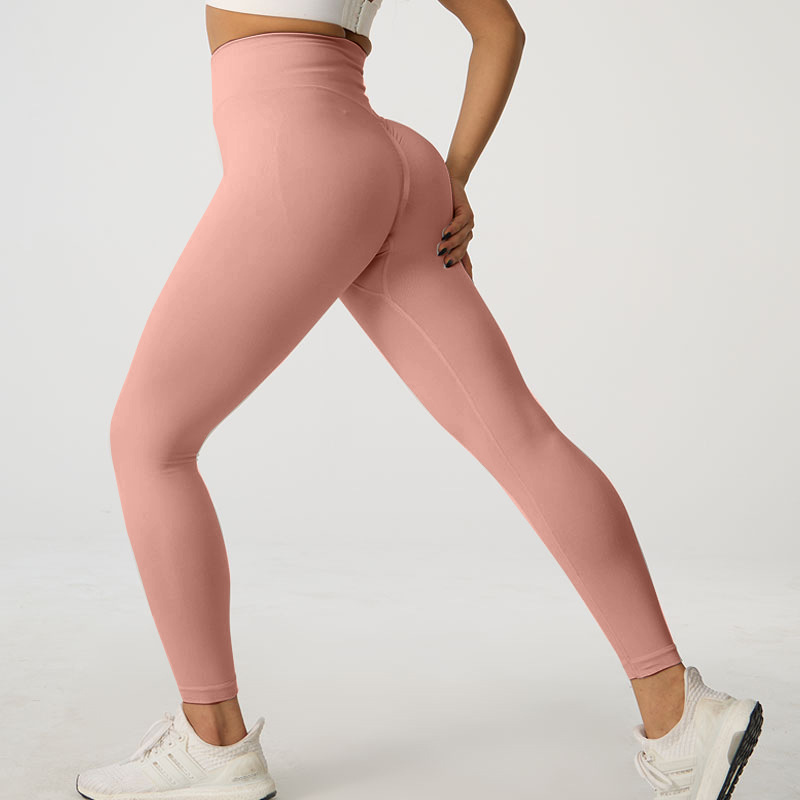 Picture of Wholesale spring peach hip yoga pants sports cycling pants quick-drying yoga clothing high waist tight fitness pants generation hair