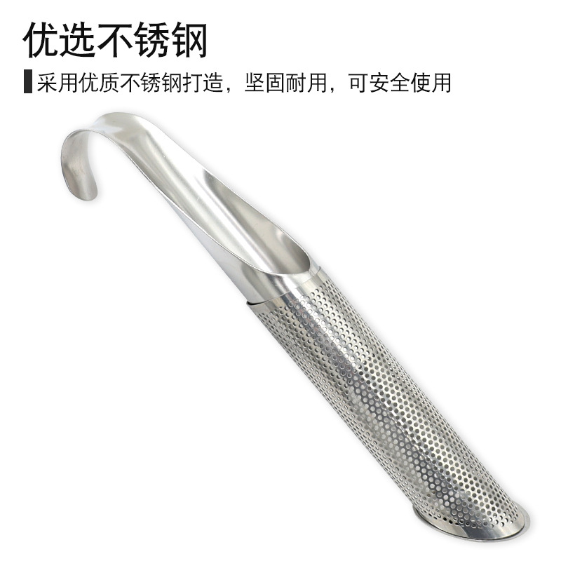 Picture of 304 Stainless Steel Pipe Hanging Tea Infuser Tea Leakage Pipe Handle Tea Leakage Filter Tea Spoon with Tea Handle Tea Set