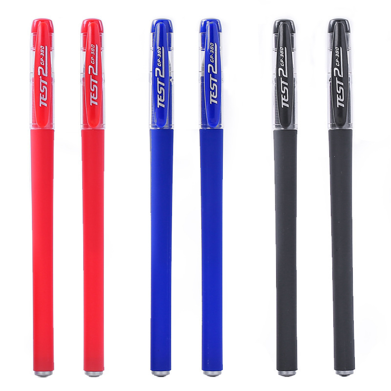 Picture of Gp380 Gel Pen Black Frosted Signature Pen Business Stationery Student Exam Wholesale Carbon Pen 0.5mm Needle Tube