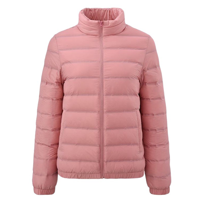 New Autumn and Winter down Jacket for Men with Stand Collar, Winter Style Fashionable Casual Coat for Women, White Duck Down, Lightweight Couple Style, Warm