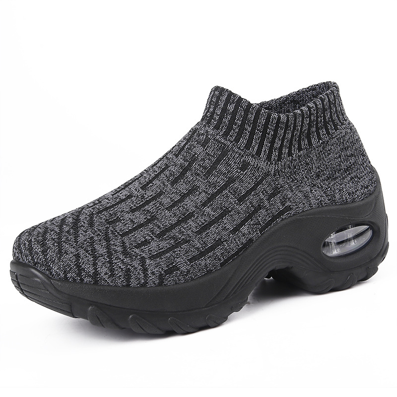 Picture of Cross-Border Hot Style Large Size Women's Shoes Air Cushion Fly Woven Casual Shoes Slip-On Shoes Fashion Rocking Shoes Quanzhou Sports Shoes