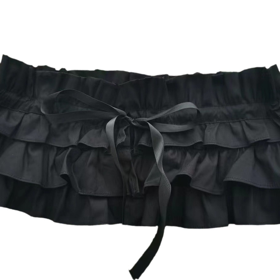 Picture of Pure Cotton Pleated Ruffle Adjustable Collar for Women, French Stand Collar, Pleated Multifunctional Detachable Collar, Total Length 75cm, Turn-Down Collar