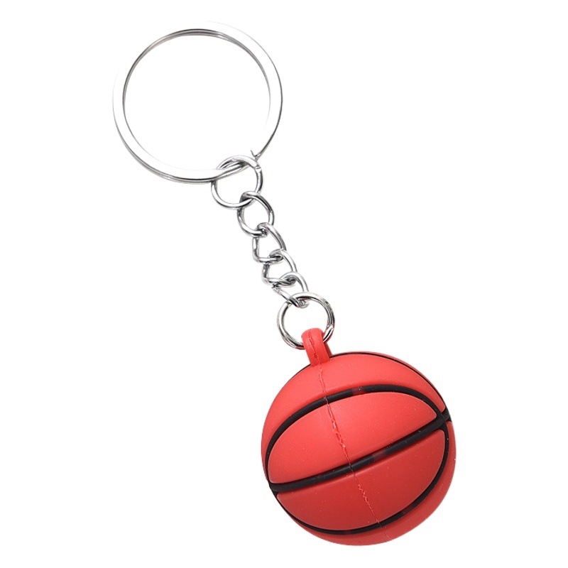 New multi-color ball keychain pendant bag fashion accessories small gift car key chain wholesale