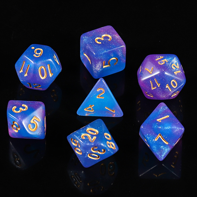 Picture of Star new multi-sided dice digital dice running group table game accessories 4/6/8/10/12/20 sieve props