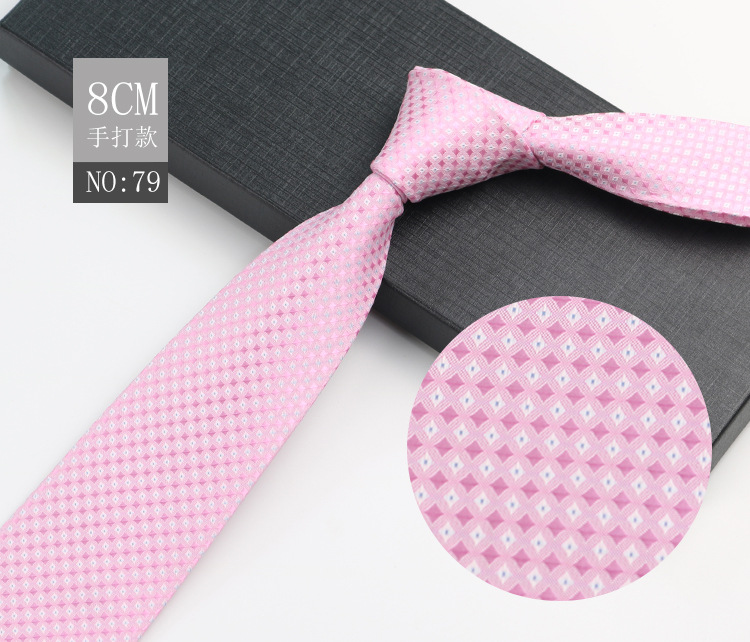 Picture of Men's Tie Business Shirt Stripesd Security Professional Formal Wear Wholesale Plus Logo Manufacturer 8cm Hand-Made