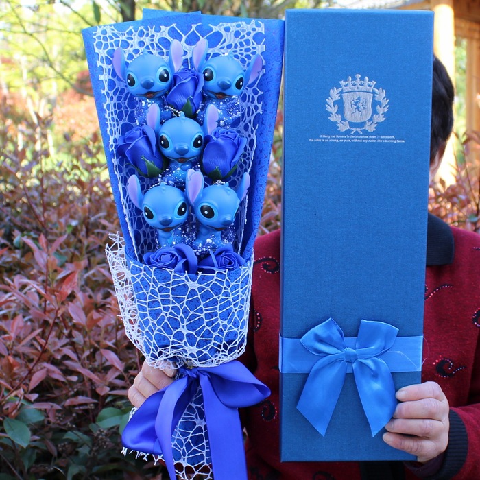 Picture of Stitch Bouquet Stitch Star Baby Cartoon Bouquet Gift Box Birthday Graduation Valentine's Day Gift