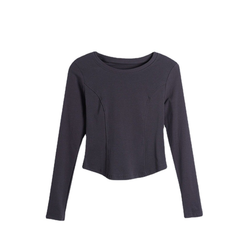 Autumn New Base Shirt Women's Slim-fit Hot Girl Design Niche Long-sleeved Casual T-shirt Autumn Top Fashion