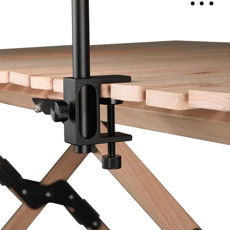 Picture of Outdoor Camping Desktop Storage Rack Aluminum Alloy Picnic Barbecue Tableware Multi-purpose Shelf Table Camping Lamp Rack