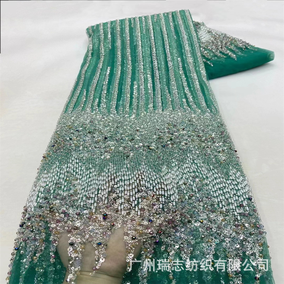 wedding lace fabrics african gradient beaded lace lace fabric cheongsam wedding dress fabric