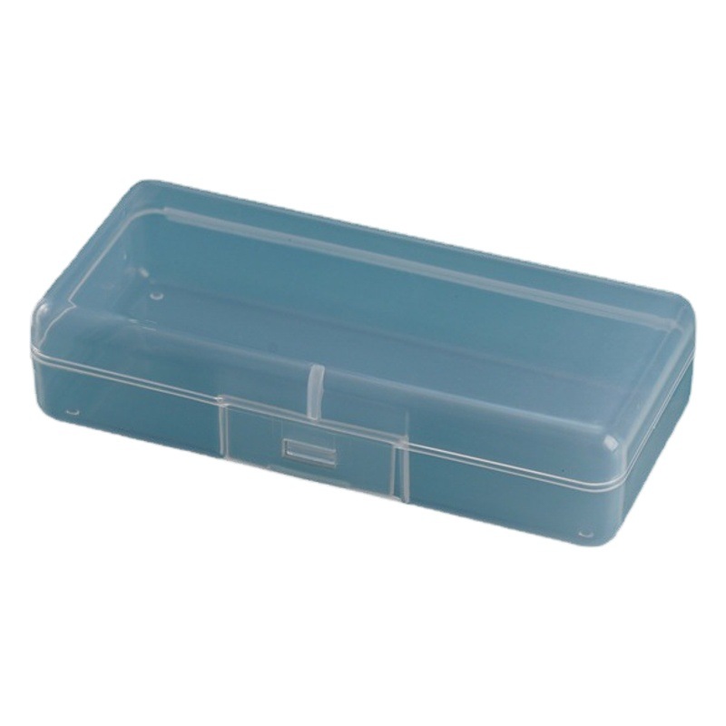 Transparent pp plastic box long tail clip storage box card portable dust box electronic components accessories sample packaging box
