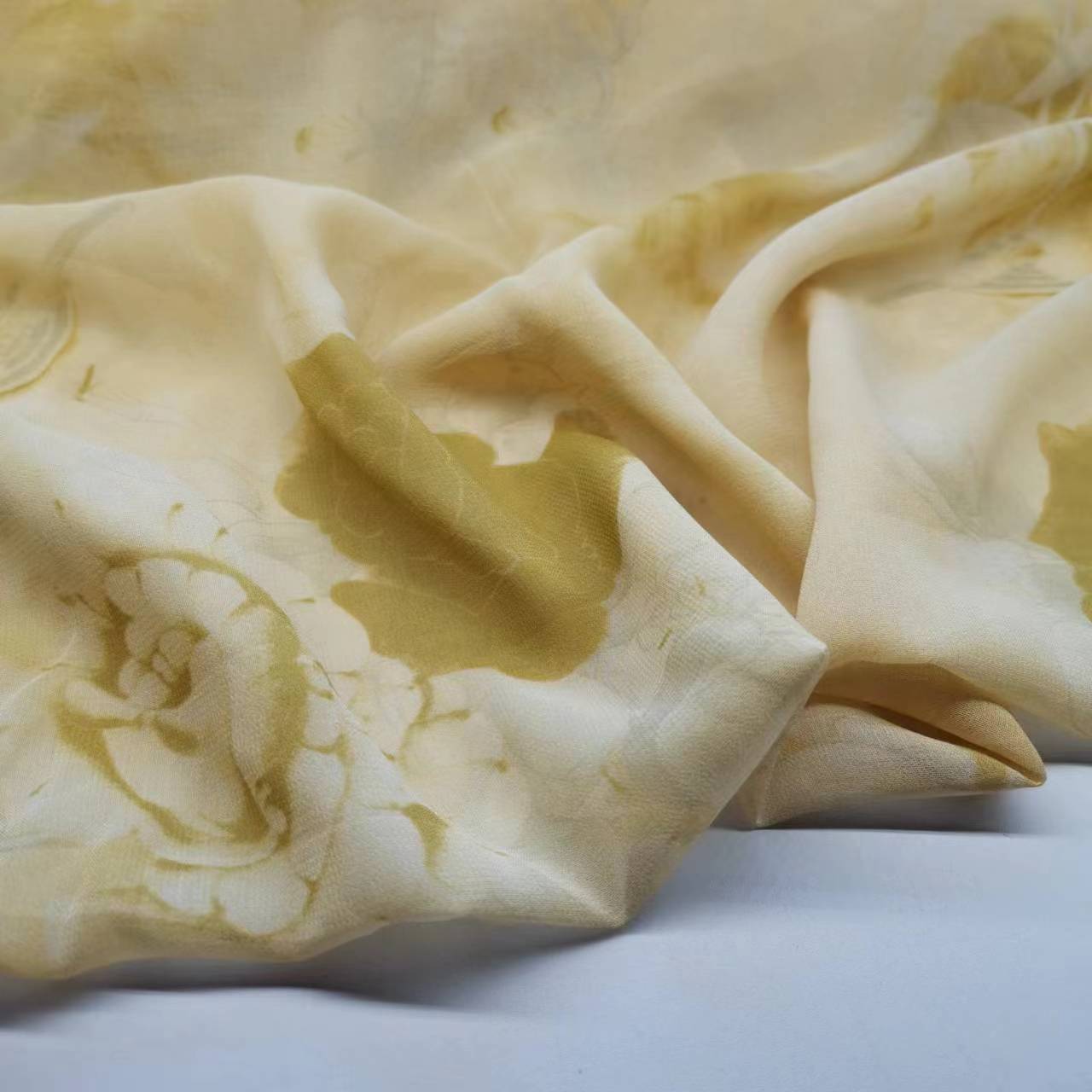 National Style 9mm Silk Georgette Fabric Narrow Fashion Skirt Silk Fabric