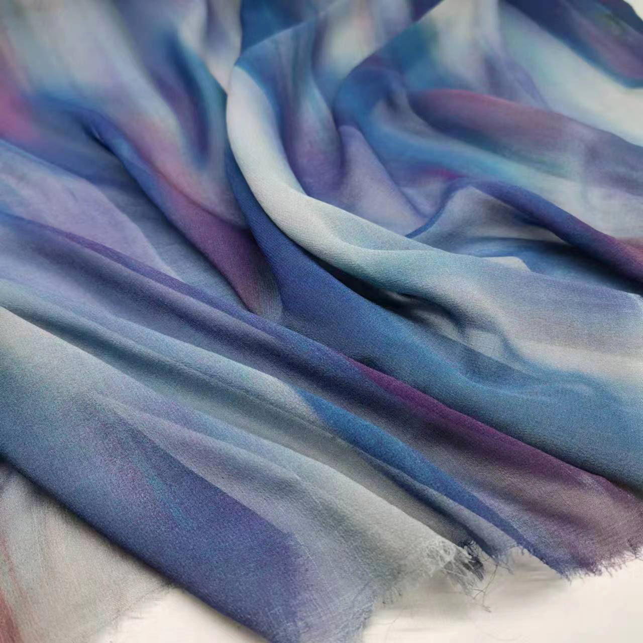 silk fabric 100 mulberry silk georky fabric 8 mmi cloud gradient fashion dress fabric