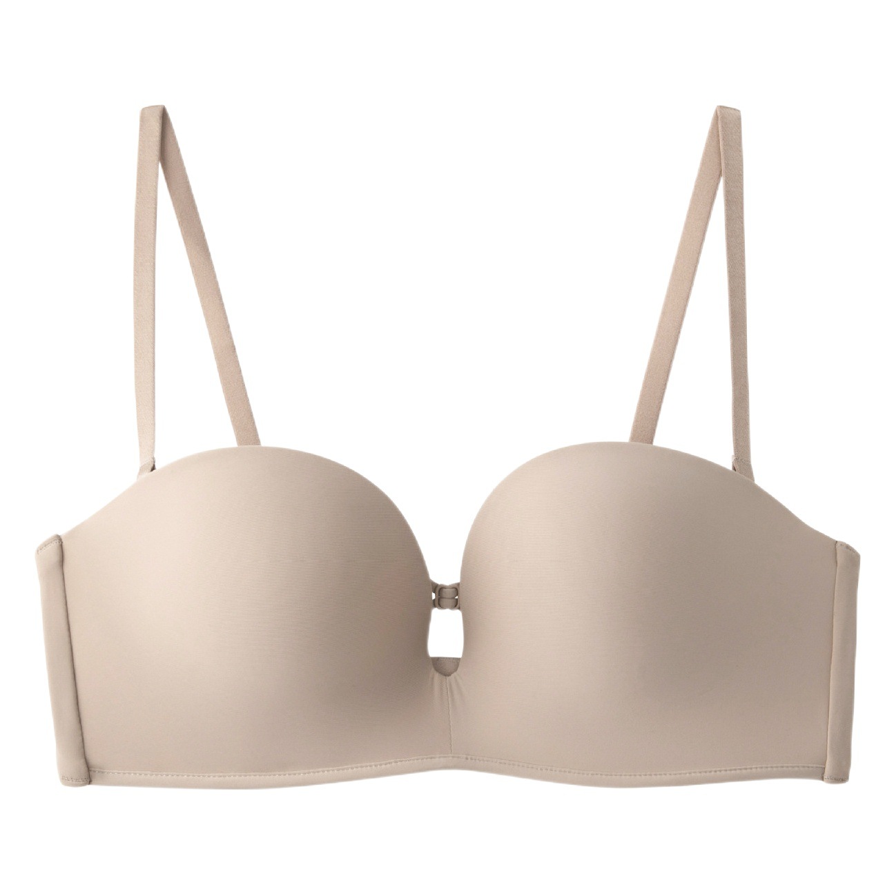 Half Cup Underwear suit Summer Thin Women's Bra Small Chest Not Empty Cup Gather Bra Traceless Soft Steel Ring Without Shoulder Strap