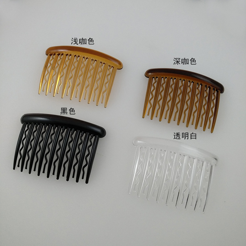 1 pack of 25 17 tooth plastic hair comb 8*5cm retro small comb high quality not easy to break wave tooth environmental protection