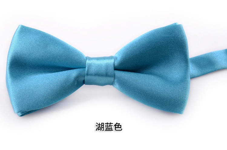 Picture of Korean Style Imitation Silk Bow Tie Men's and Children's Fashionable baby Solid Color Bow Tie Bow Tie Kindergarten Primary School Students Bow Tie