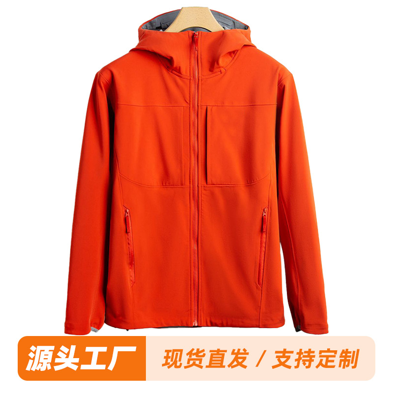 New Outdoor Soft Shell Waterproof Windproof Moisture Permeable Warm Coat for Men and Women Spring and Autumn Mountaineering Suit for Hiking and Climbing