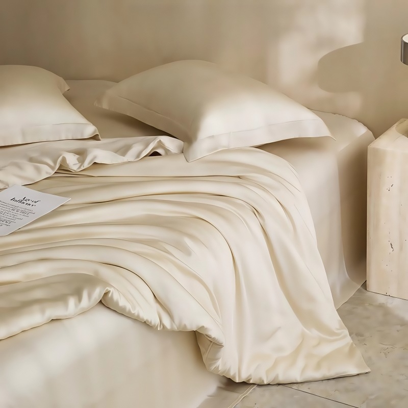 High-End Class a Lenzing Tencel Four-Piece Set, Accessible Luxury Summer Cool Bed Sheetss and Quilt Covers, Silk Smooth Naked Sleeping Bedding
