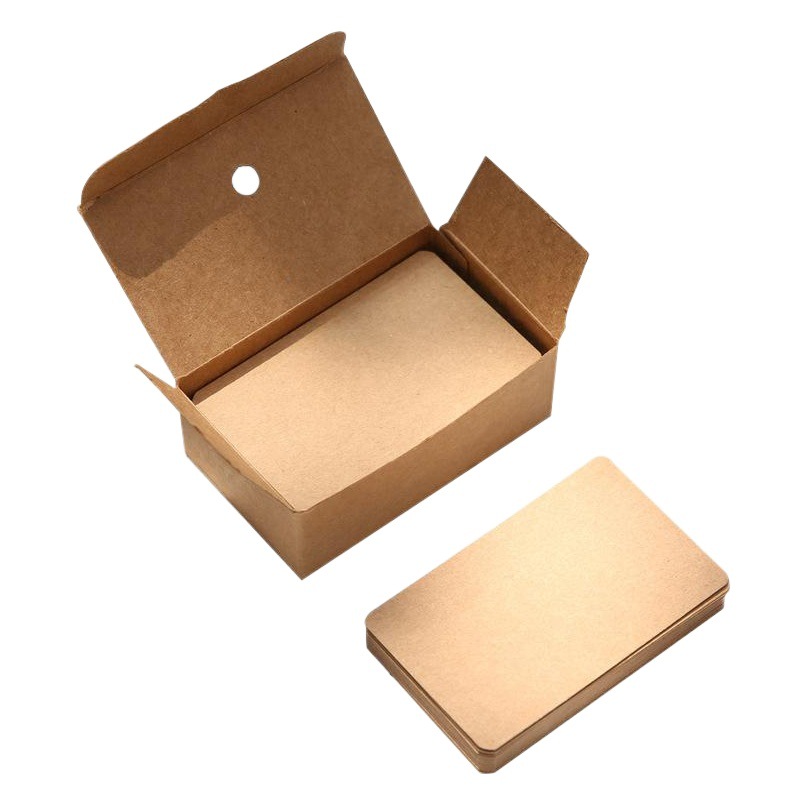 Blank Card Paper Handwritten English Word White Hard Cardboard Small Card Message Portable Memory Hand Card t