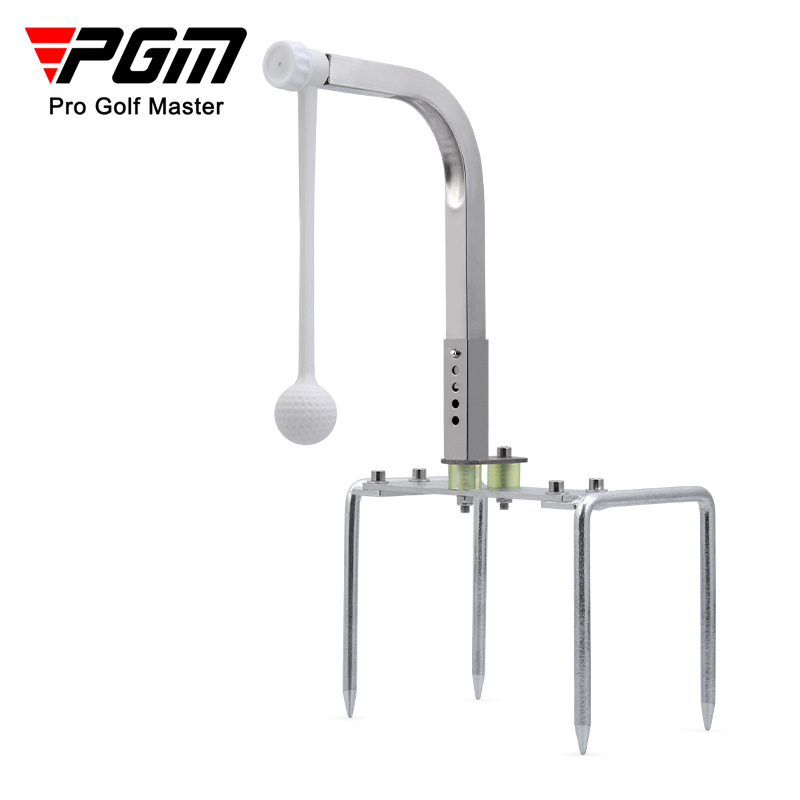 Picture of Pgm Golf Ground-Mounted Swing Training Device 360 ° Rotating and Adjustable Height Portable Golf Supplies Golf