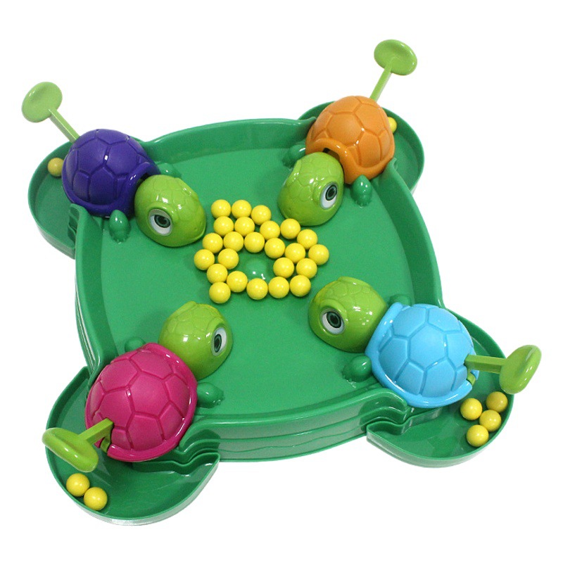 Tiktok Net red same style little turtle Crazy Frog eating peas toy parent-child multi-person interactive children's educational board game