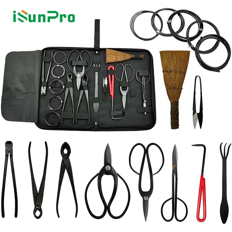 Gardening Bonsai Set Oxford Zipper Cloth Bag Garden Tools Set Pruning Shears Garden Potted Plant Hardware Tools