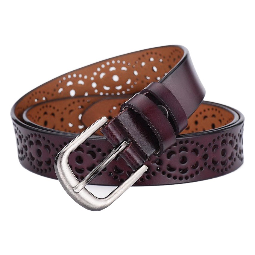 Women's Hollow Belt No Perforated Korean Retro Fashion Student Belt Women's Fashion Jeans Belt