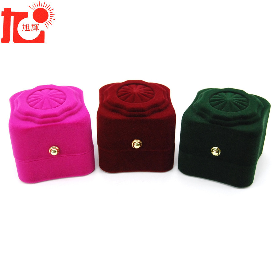 Picture of Factory stock Korean jewelry box earring box flocking jewelry box jewelry box jewelry box ring box velvet box