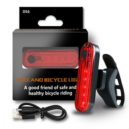 Picture of 056 bicycle tail light outdoor riding USB charging COB bright night riding safety warning light riding accessories