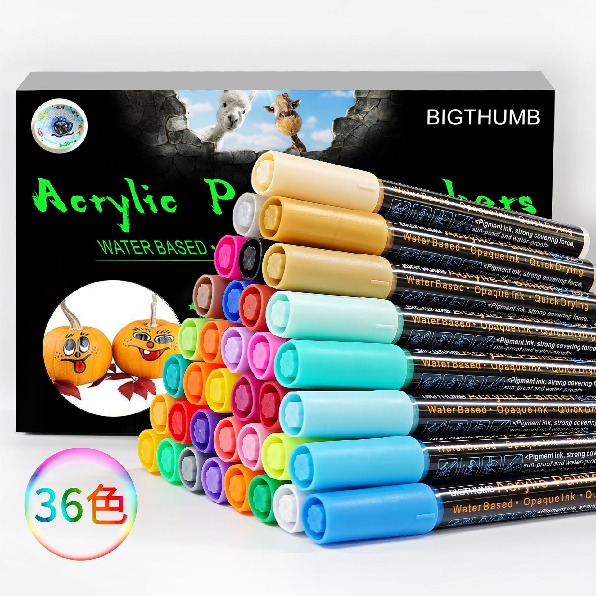 Tianyi Acrylic Marker Art Colorful Graffiti Handbook Marker Pen Water-Based Paint Pen DIY Painting Acrylic Pen