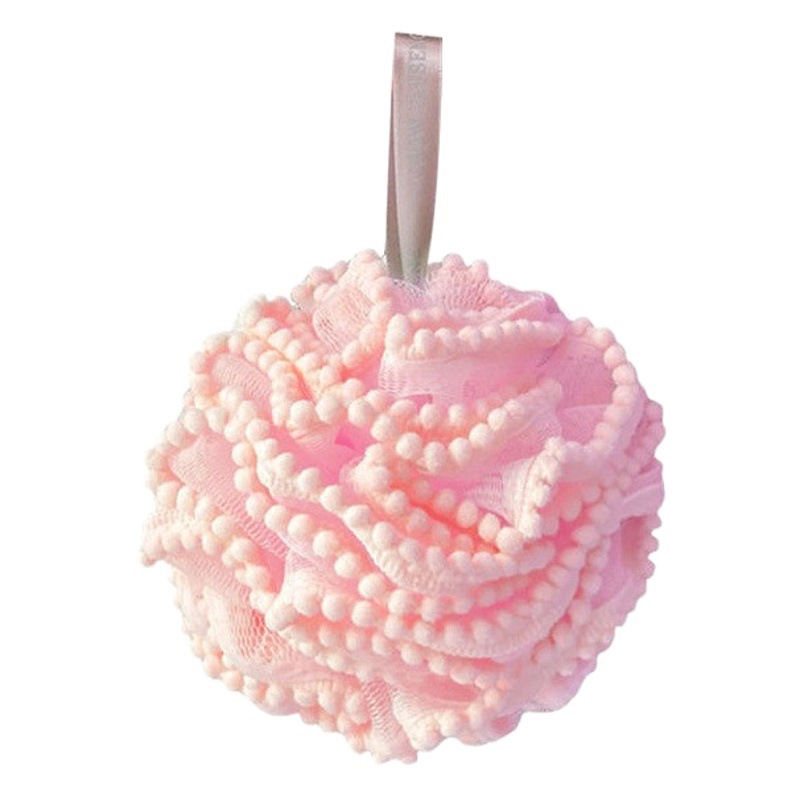 Wholesale high-grade large Pearl Bath ball does not scatter flower bath ball cute scrub bath back scrub bath with female Bath flower
