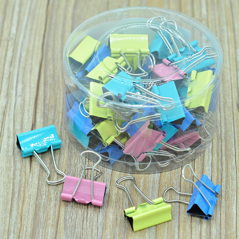 Picture of Color long tail clip 25mm folder ticket folder Bill file long tail clip 48 PCs 185g