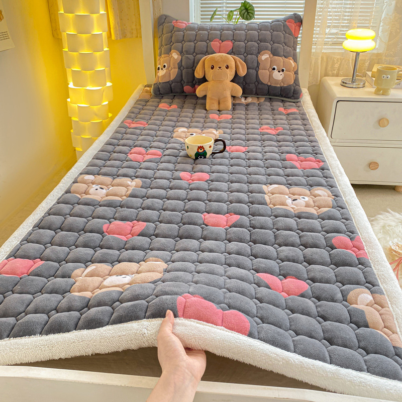 Picture of New thick milk velvet mattress student dormitory single mattress cotton bed mattress tatami warm cushion wholesale