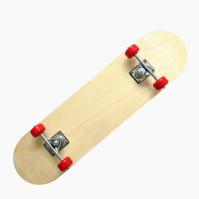 Picture of Children's universal skateboard double-sided blank panel 7-layer Chinese maple log color DIY hand-painted graffiti drawing skateboard