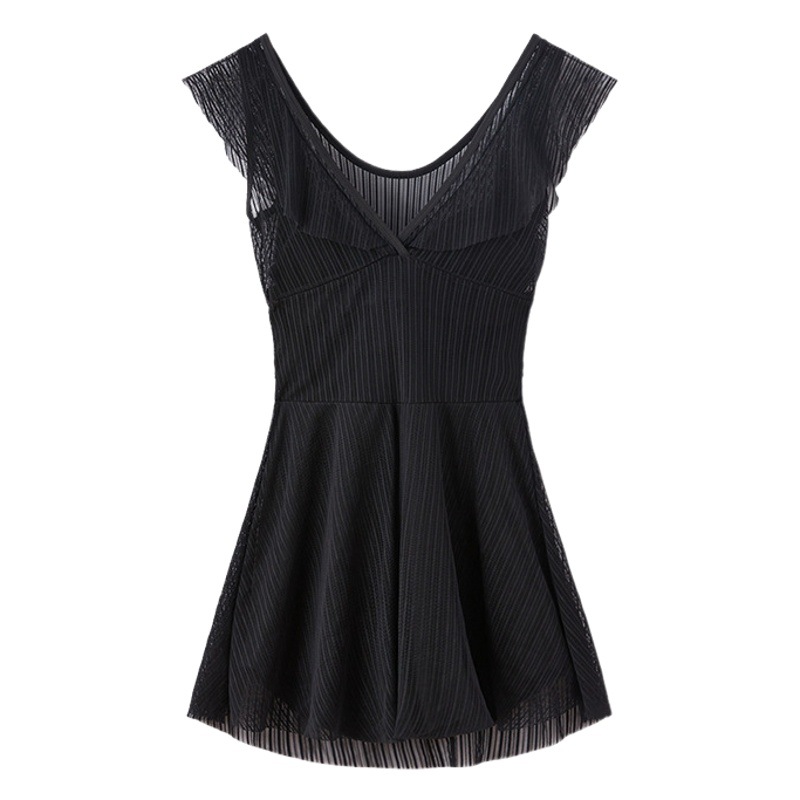 New lace sexy swimsuit Korean style Dongdaemun swimsuit women's one-piece swimming skirt slim slimming backless swimsuit