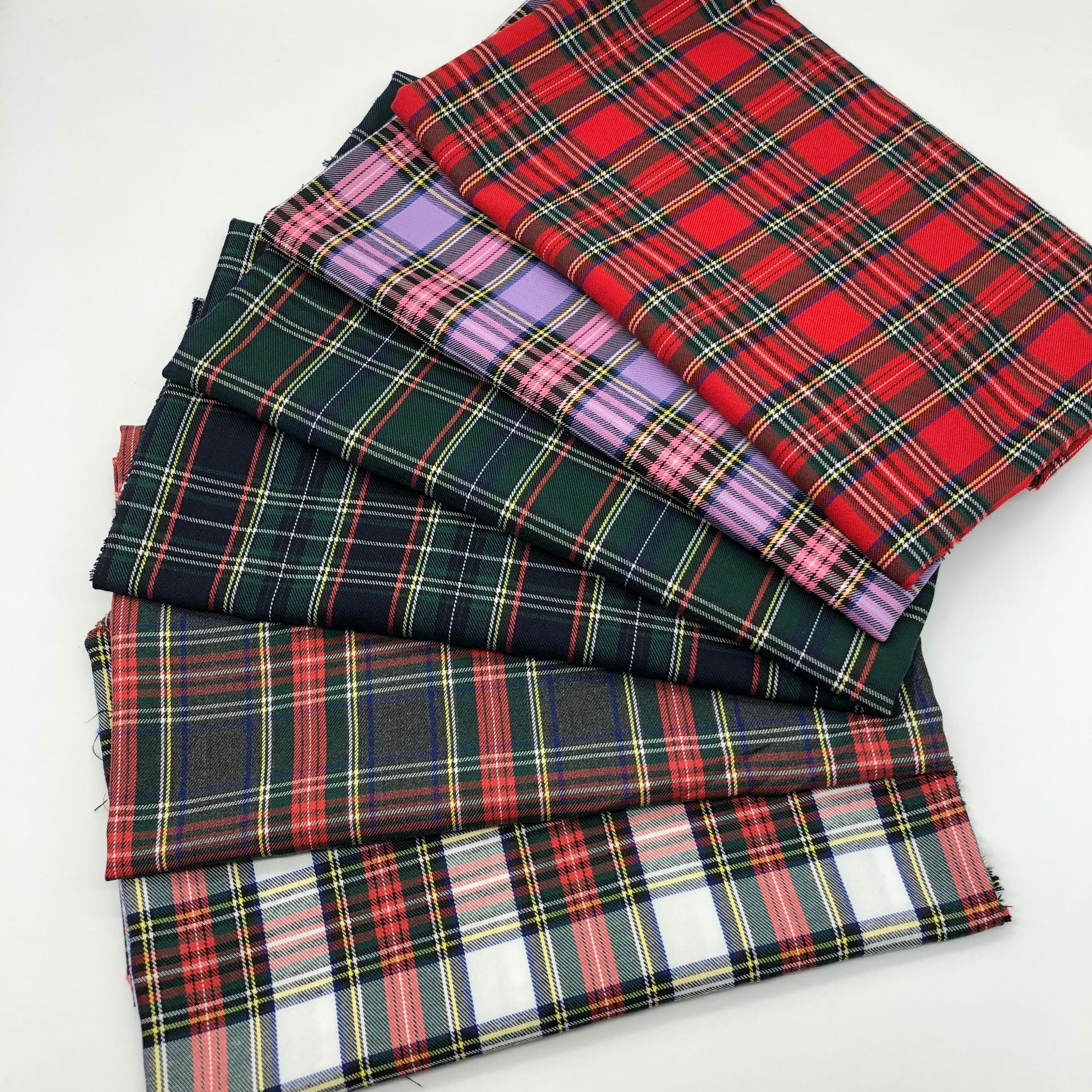 Scottish Plaid Christmas Plaid Yarn-Dyed Plaid Children's School Uniform Shirt Jk Cloth Table Decoration Cloth