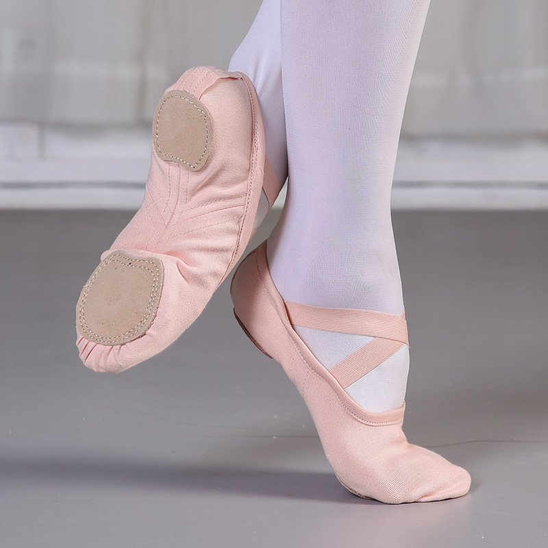 Picture of Elastic cloth dance shoes women's soft bottom exercise shoes adult yoga shoes new cat claw shoes ballet shoes shape shoes wholesale