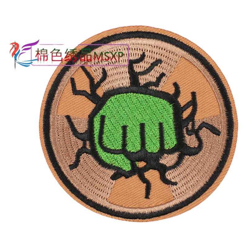 Cotton Marvel Cartoon Embroidered Cloth Stickers Cartoon Characters Embroidered Label Clothes Patch Stickers Five-pointed Star Embroidered Label