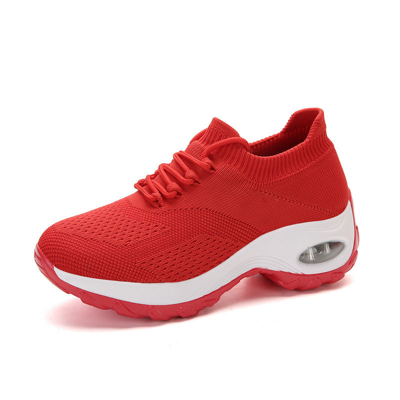 Picture of Cross-Border Hot Style Large Size Women's Shoes Air Cushion Fly Woven Casual Shoes Slip-On Shoes Fashion Rocking Shoes Quanzhou Sports Shoes