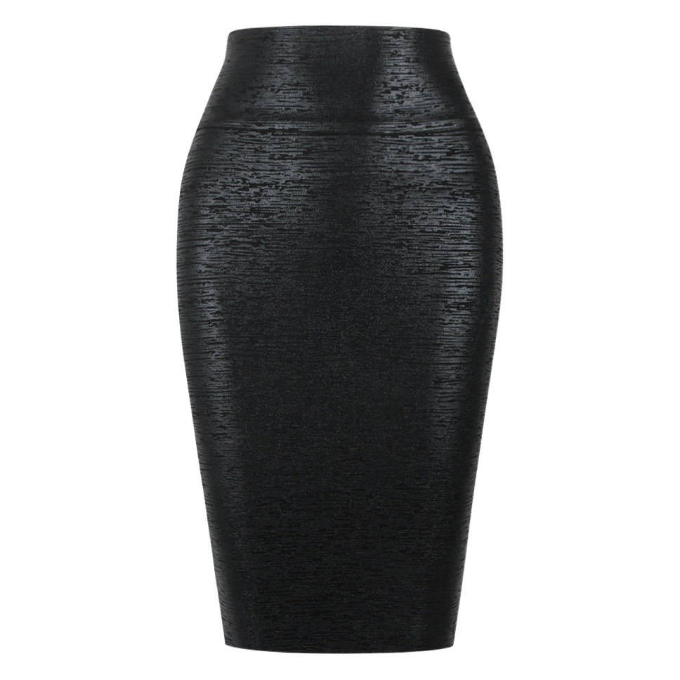 Europe and the United States sexy hot plastic elastic skirt temperament slim high waist hip bandage skirt foreign trade skirt wholesale