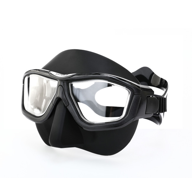 Picture of Wave Professional Anti-Fog Large Frame Lens Free Diving Snorkeling Wholesale Scuba Full Face Large Frame Diving Goggles