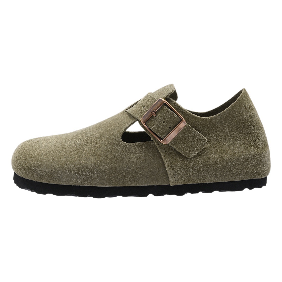 All-Inclusive Birkenstock Shoes Kuang Sanxi Genuine Leather Cork Thick Sole Inner Heightening Birkenstock Shoes for Men and Women Same Style Flats Beanie Shoes