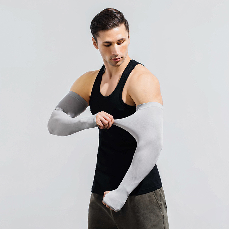 Picture of Sun Protection Sleeves for Men Plus Size Loose Arm Guards Plus Fat and Enlarged Ice Silk Sleeves Sun Protection Uv Protection Arm