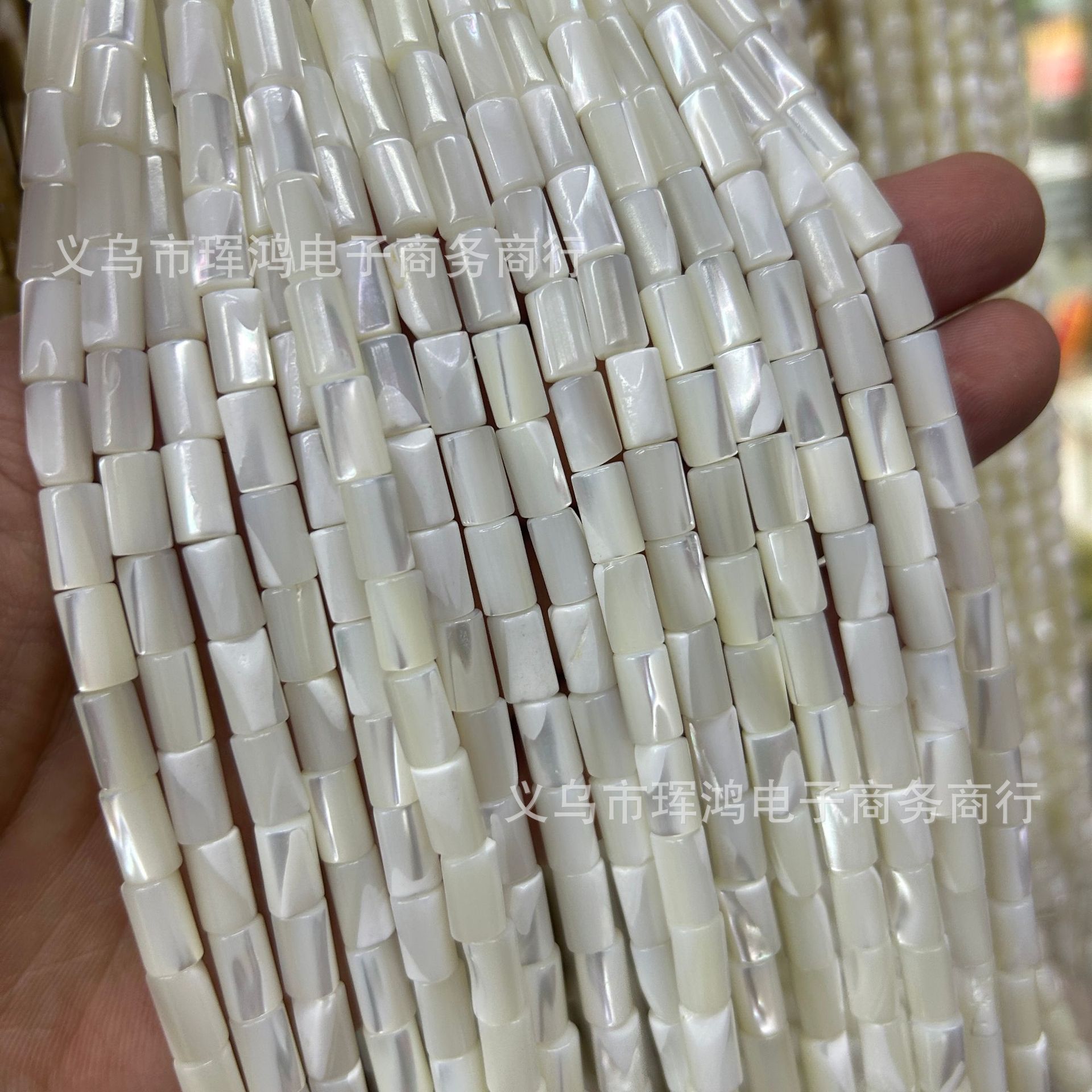 Picture of Horseshoe screw straight barrel beads loose beads Horseshoe screw tube beads necklace bracelet DIY accessories beaded beads wholesale